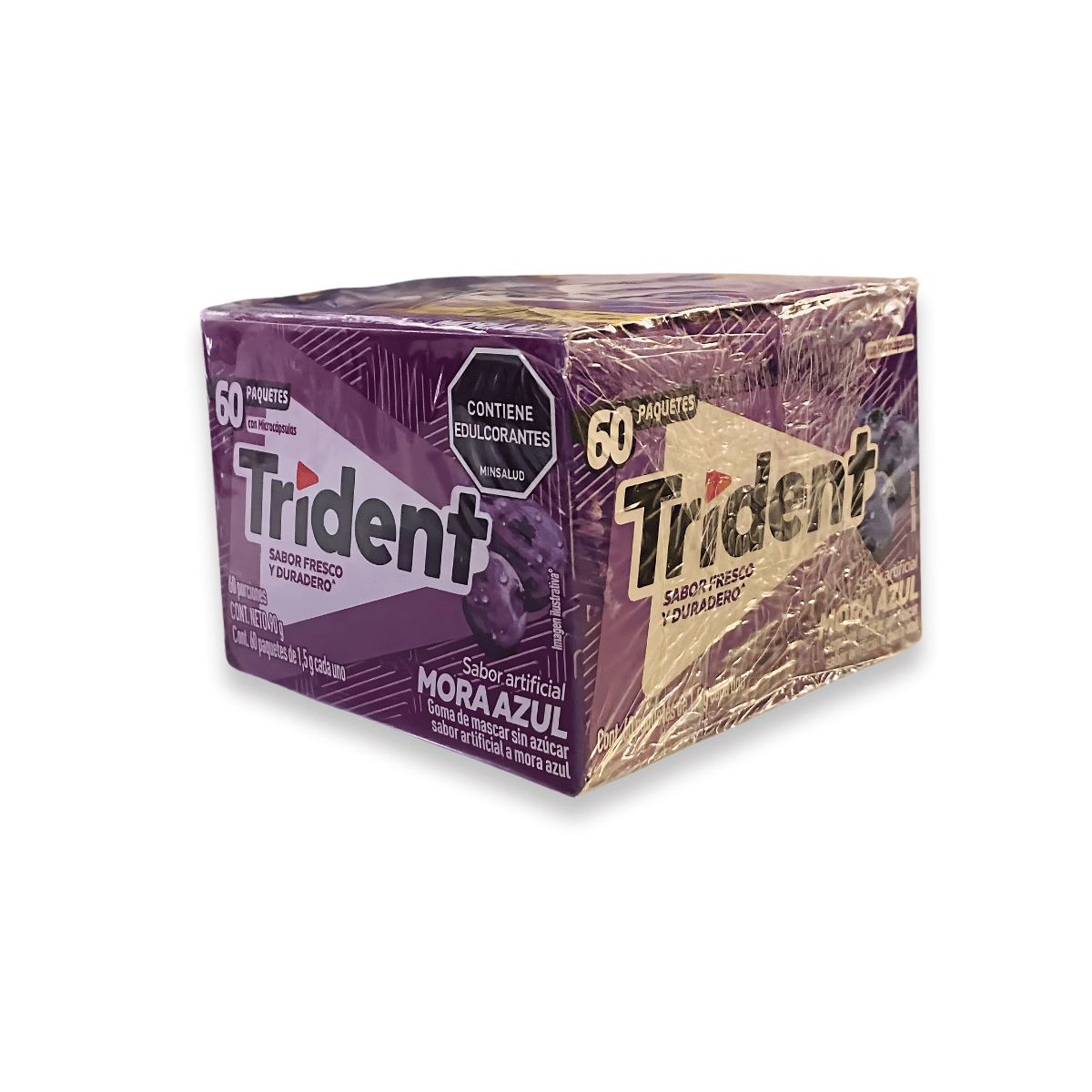 ADAMS - Chicle Trident X60und Mora Azul