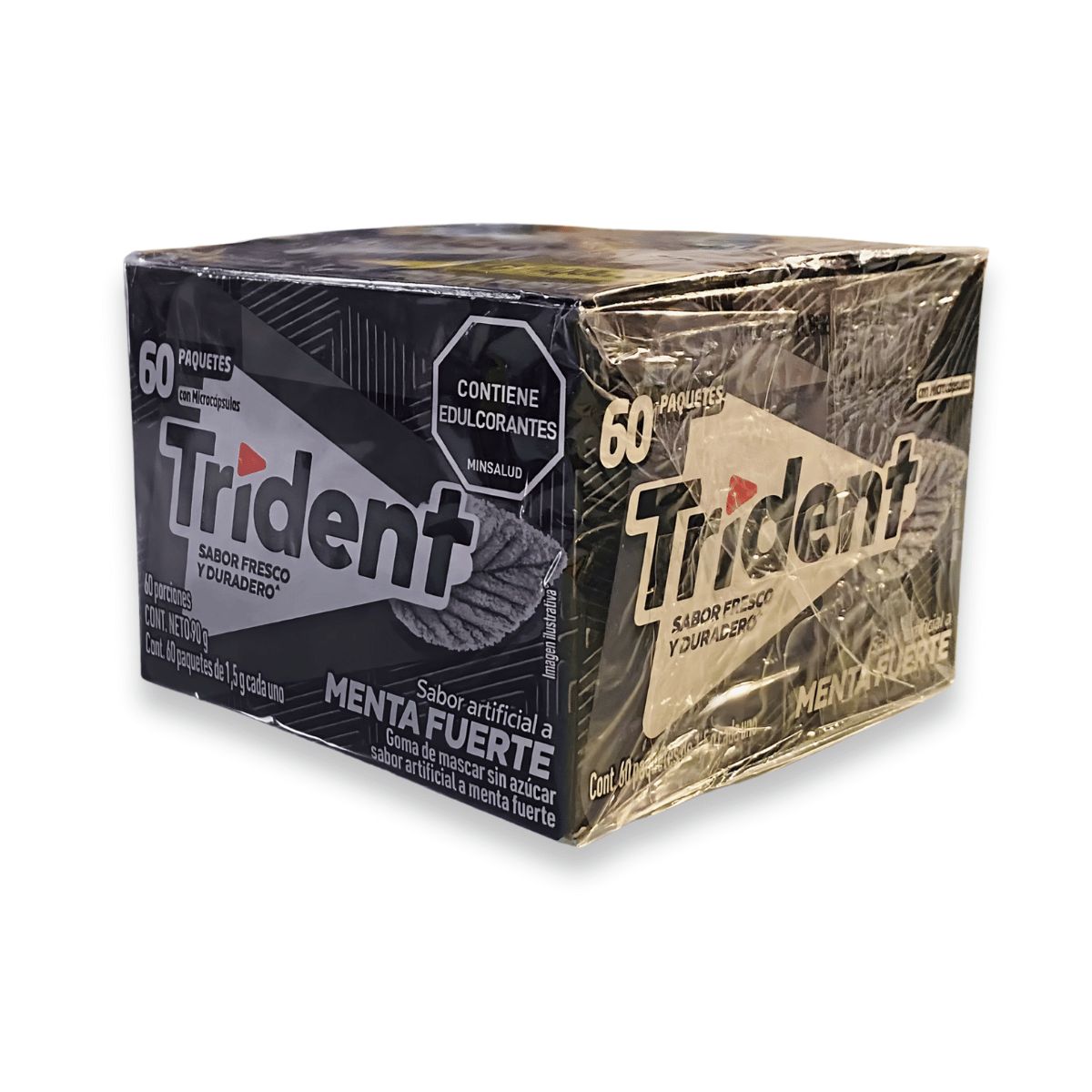 ADAMS - Chicle Trident Menta Fuerte X 60 unidades