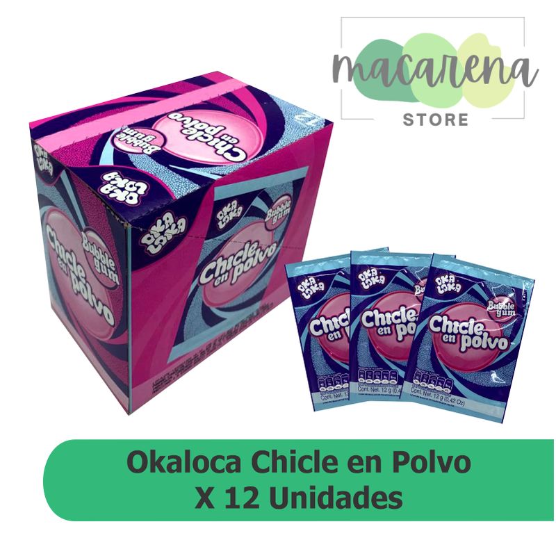 TRULULU - Oka Loka Chicle En Polvo X12 Unidades