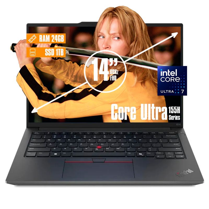 LENOVO - Portatil Lenovo Thinkpad E14 Gen6 Core Ultra 7 155h, 24/1 Tb ssd14" Win 11 Pro.