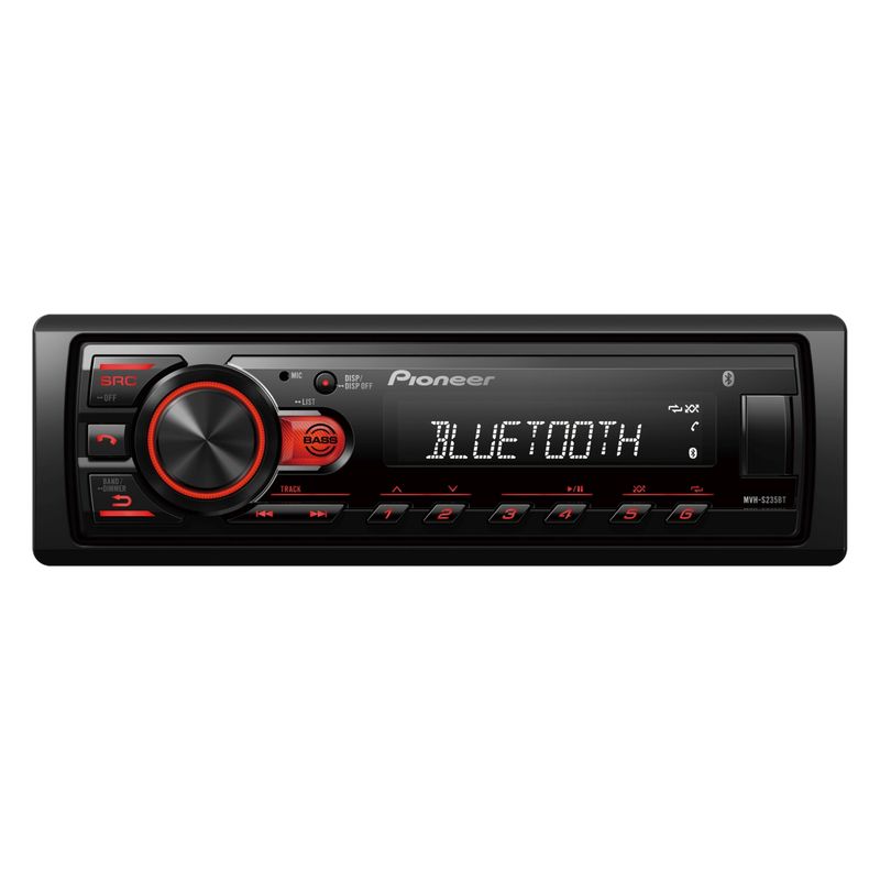 PIONEER - Radio Carro Bluetooth USB Aux-In MP3 Pioneer MVH-S235BT