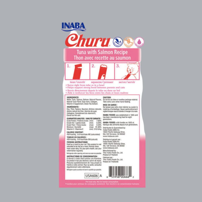 GENERICO - Churu Receta Atún y Salmón sobre x 4unds