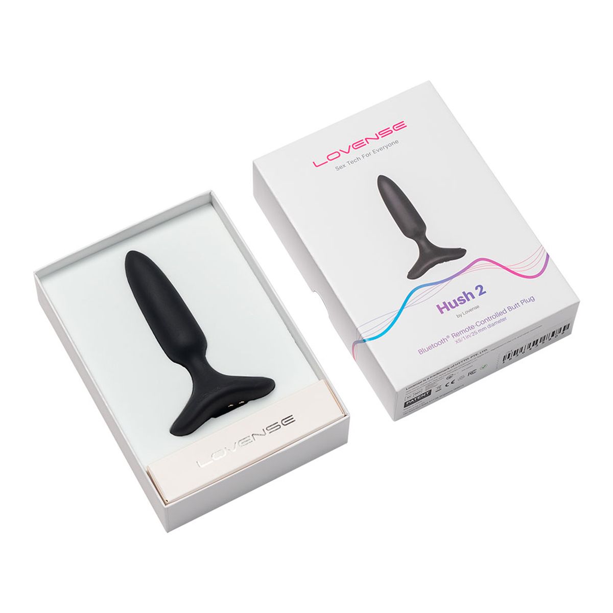 LOVENSE - Lovense Hush 2 – Estimulador Interactivo Recargable con App y Control Remoto