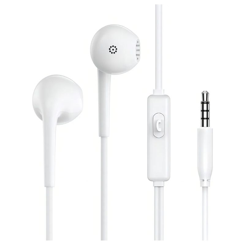 DANKI - Audifonos Alambricos Intrauditivos Conector Microfono HD Integrado