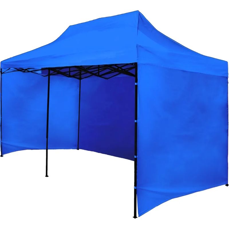 JARDIMEX - Carpa Toldo 6X3 Azul  Plegable Reforzada Impermeable Con Paredes