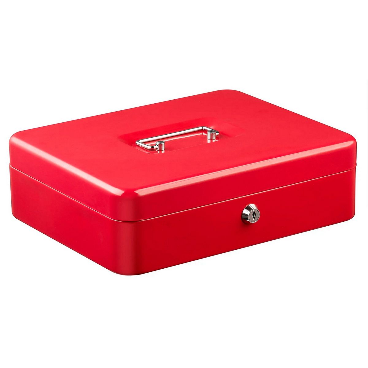 GENERICO - Caja Menor Fuerte Pequeña Metálica Llave Guarda Plata Dinero