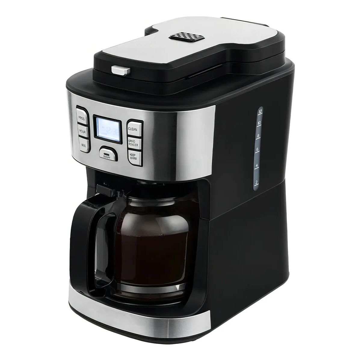 FINLANDEK - Cafetera Con Molino Integrado Finlandek de 12 Tazas Automática