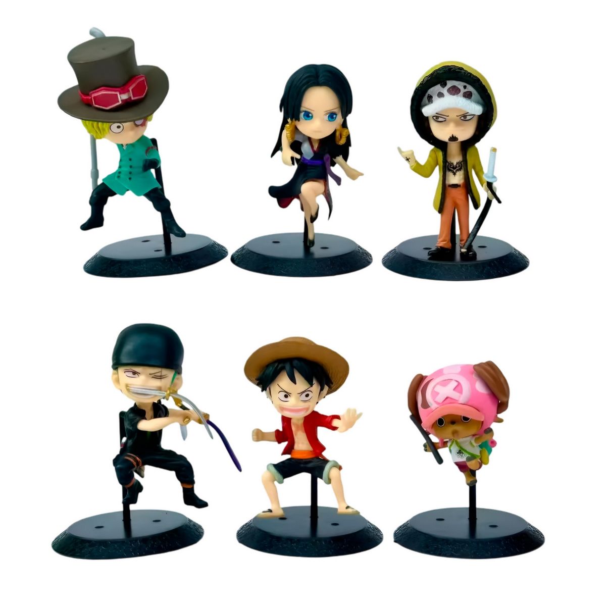 GENERICO - Figura Coleccionable Anime Monkey D. Luffy X 6 Personajes