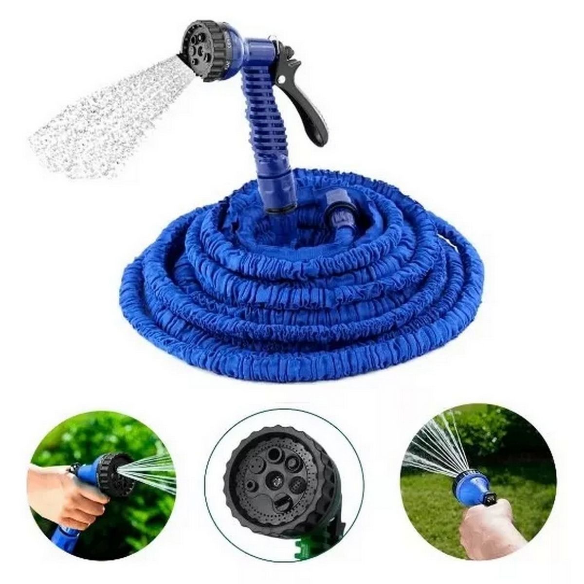 GENERICO - Manguera Expandible 15 Metros Flexible Aspersor Multiusos