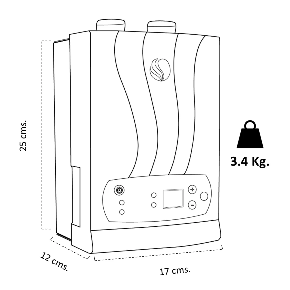 SMARTEC - Calentador de Agua Eléctrico 5 Litros Monofásico