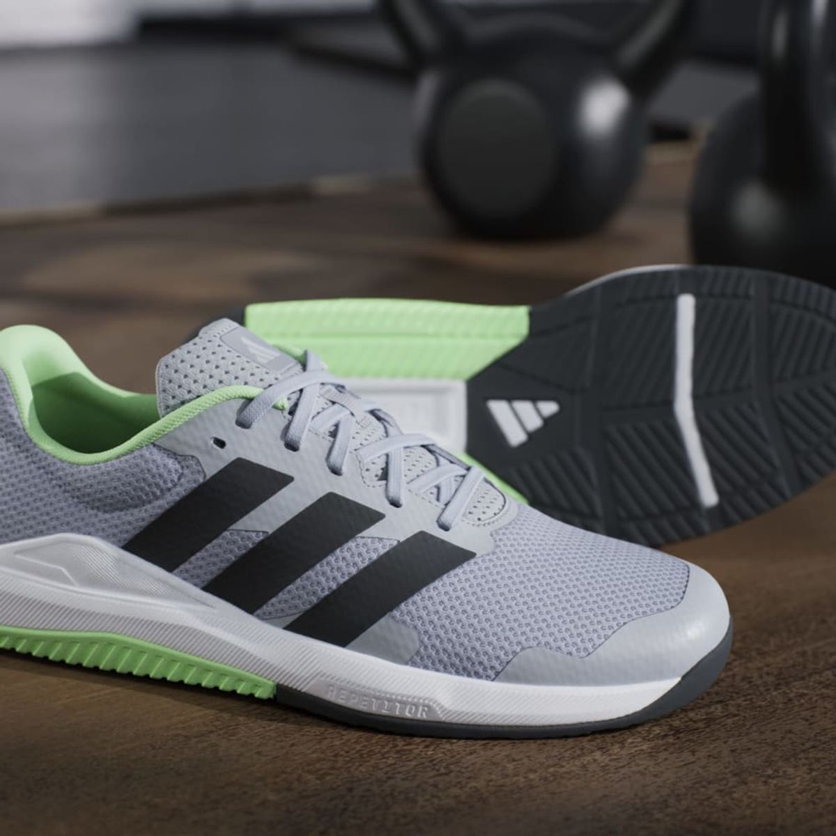 ADIDAS - Adidas Dropset Base gris de hombre para entrenamiento