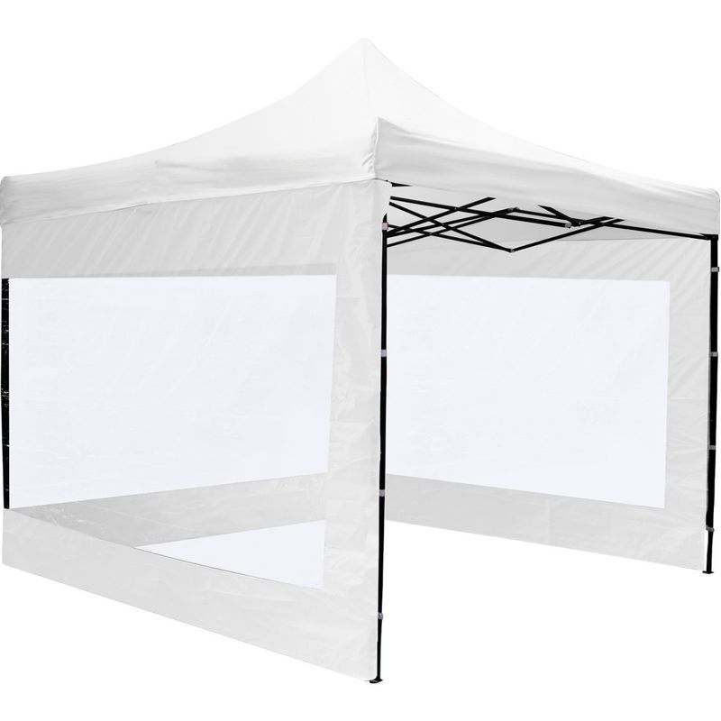 JARDIMEX - Carpa Toldo 3x3 Paredes Transparente Impermeable Jardin Blanca