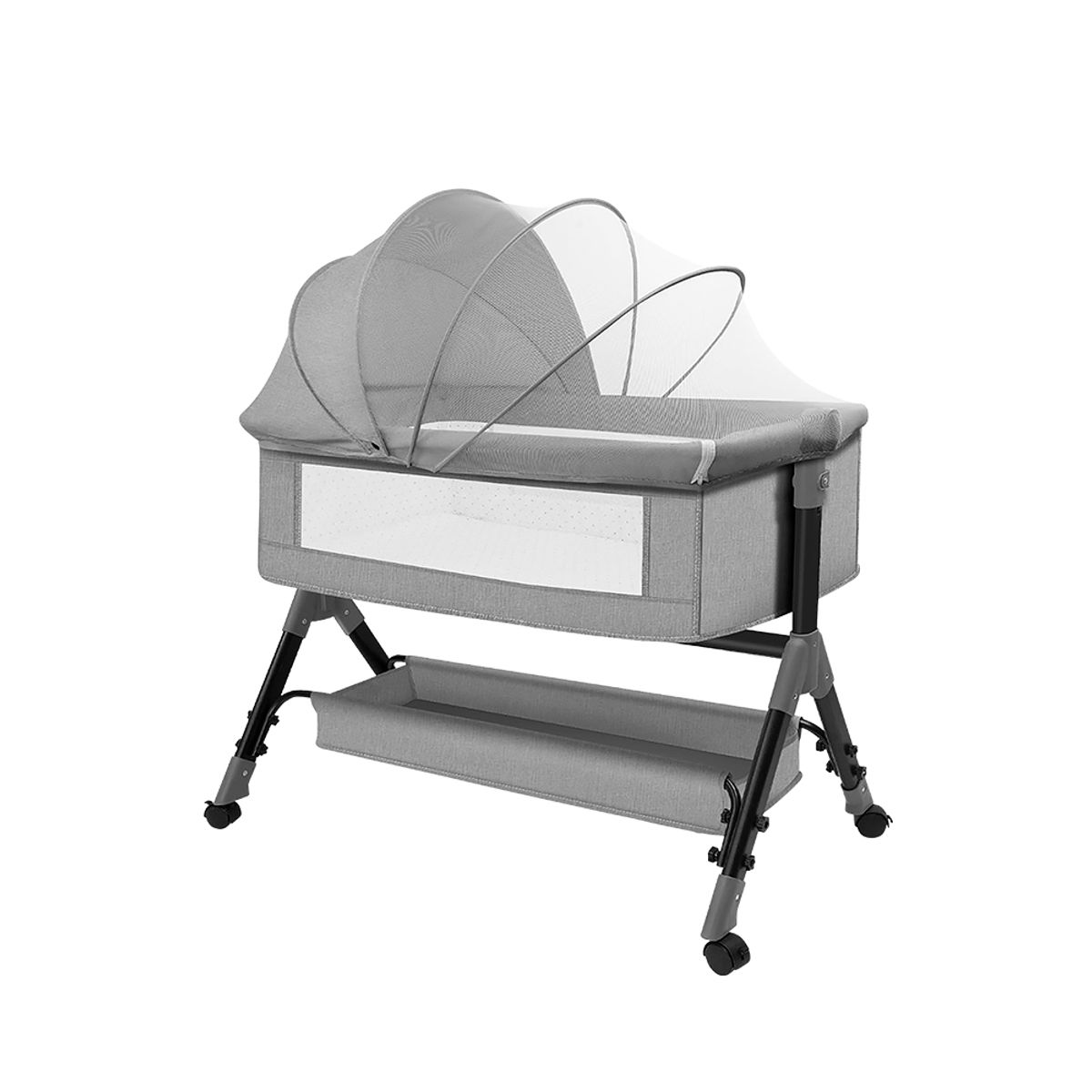 STAY ELIT - CUNA MOISÉS PARA BEBÉ CON MOSQUITERO COLOR GRIS