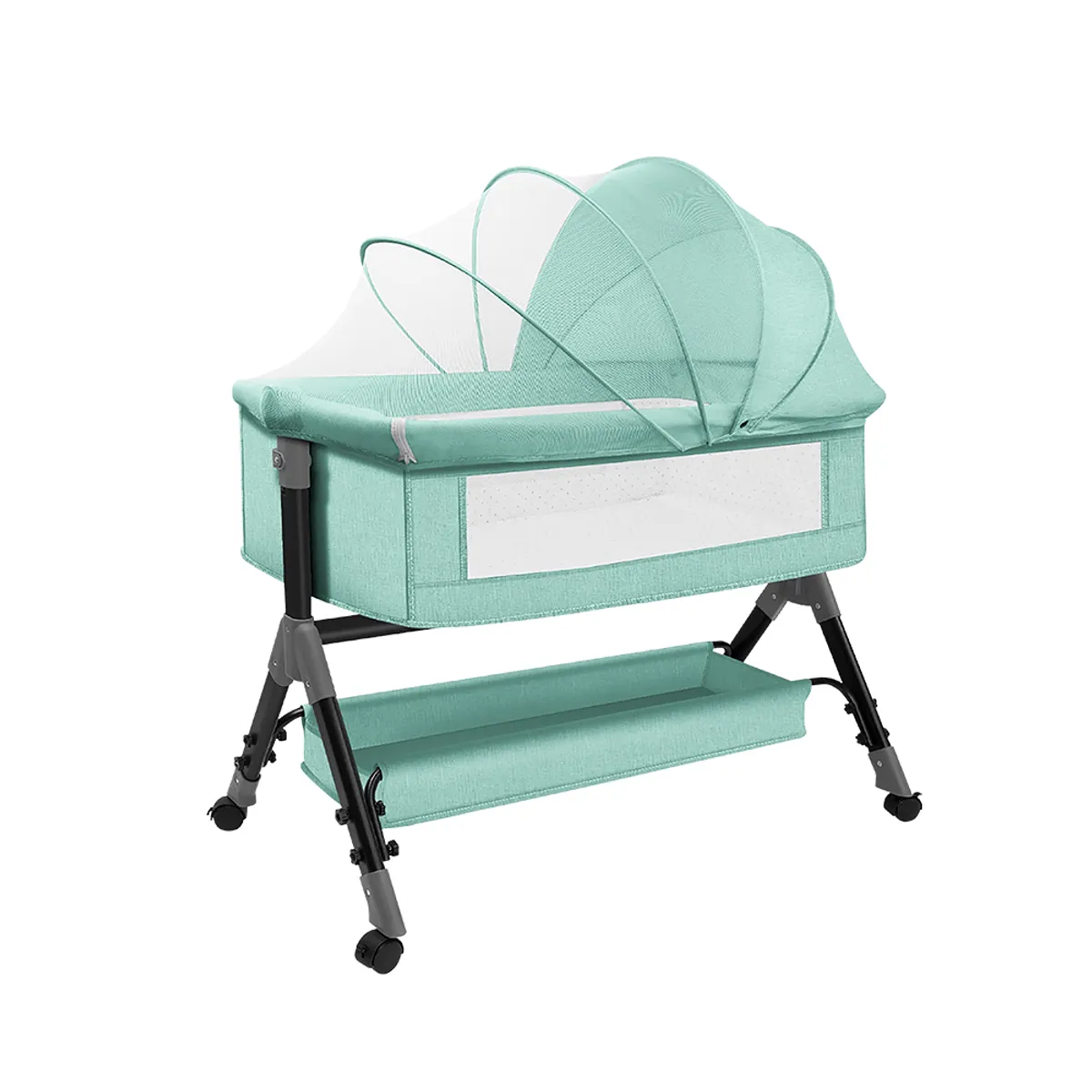 STAY ELIT - CUNA MOISÉS PARA BEBÉ CON MOSQUITERO COLOR MENTA
