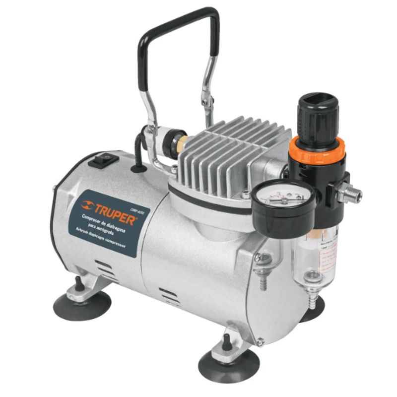 TRUPER - Compresor Libre De Aceite Para Aerografo  Truper