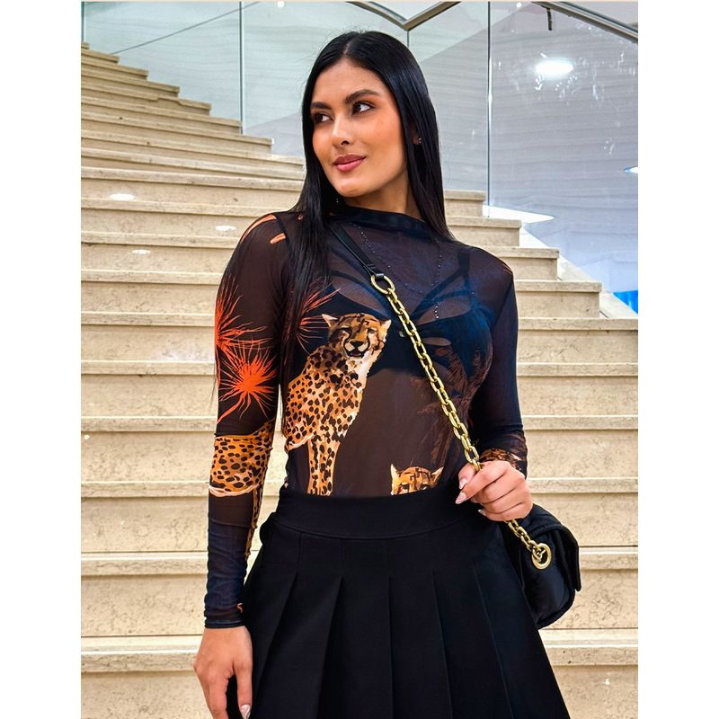 AMAWI - Body Mesh Alondra Malla Leopardo