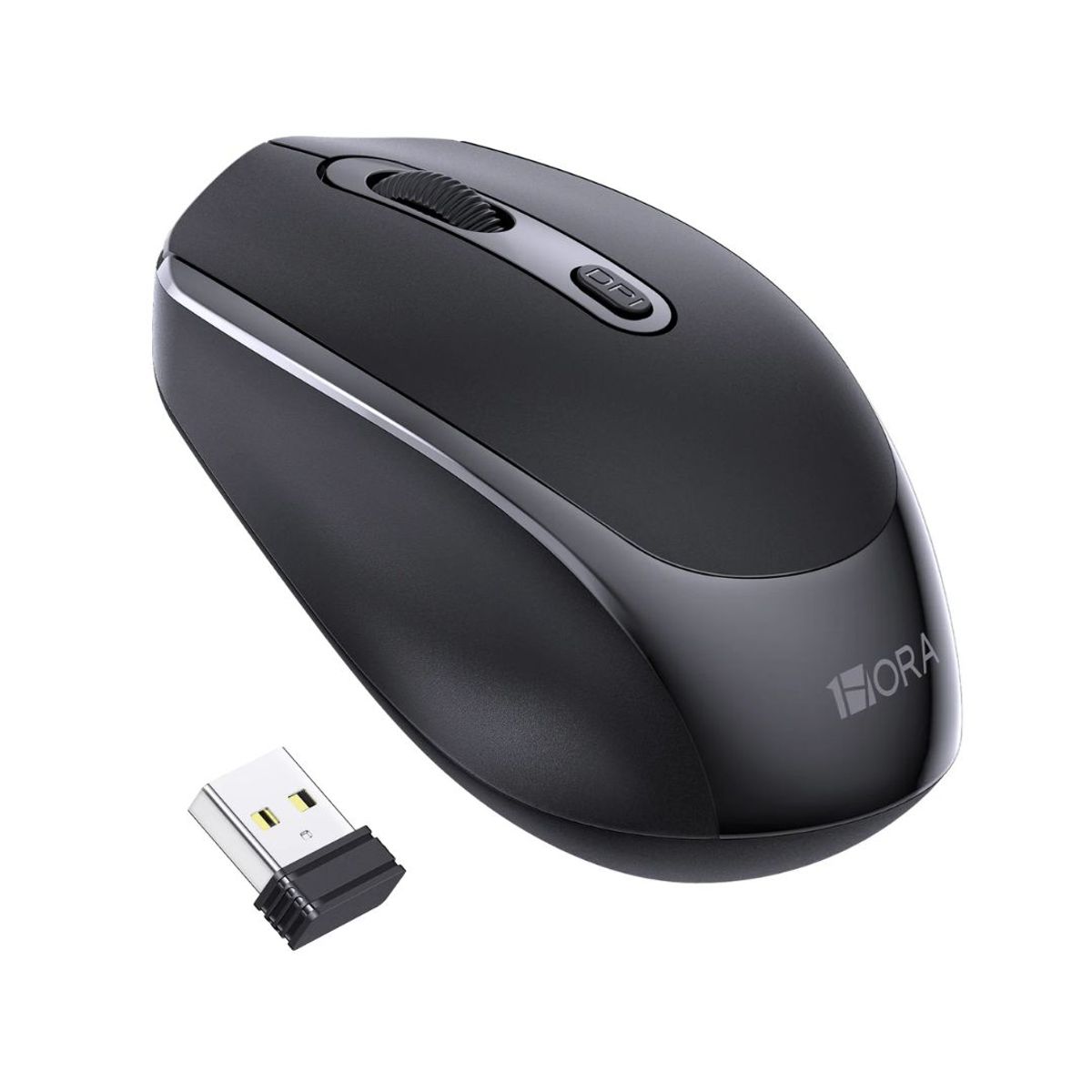 1 HORA - Mouse inalambrico 1HORA RAT001 - Negro