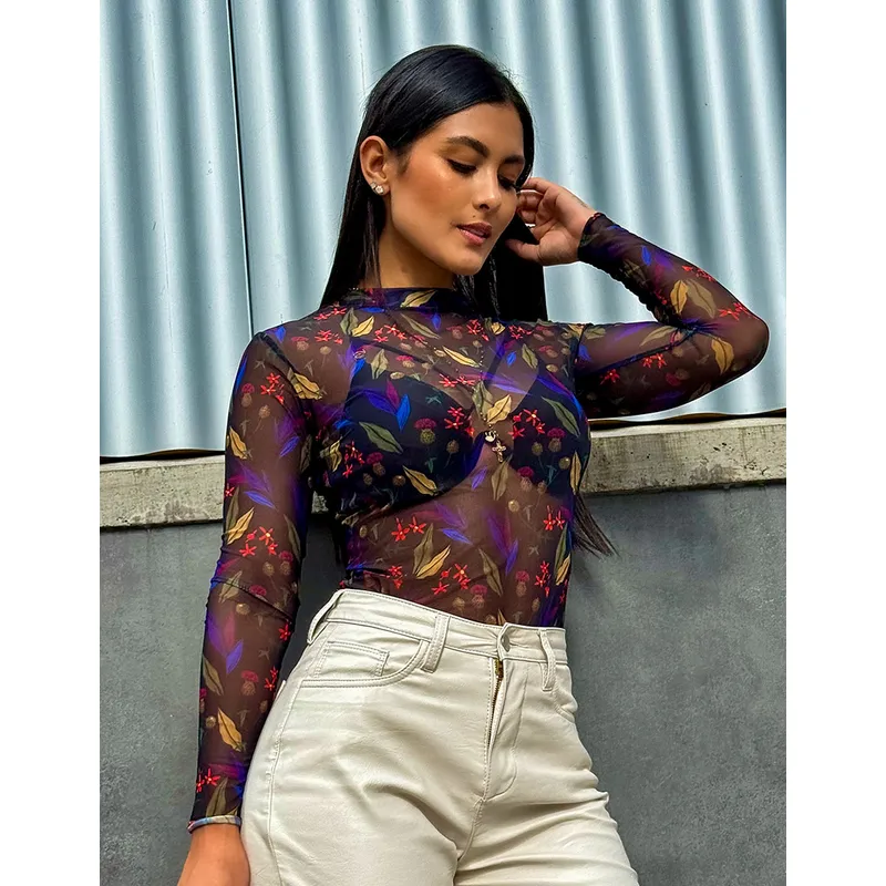 AMAWI - Body Mesh Leonora Malla Flores