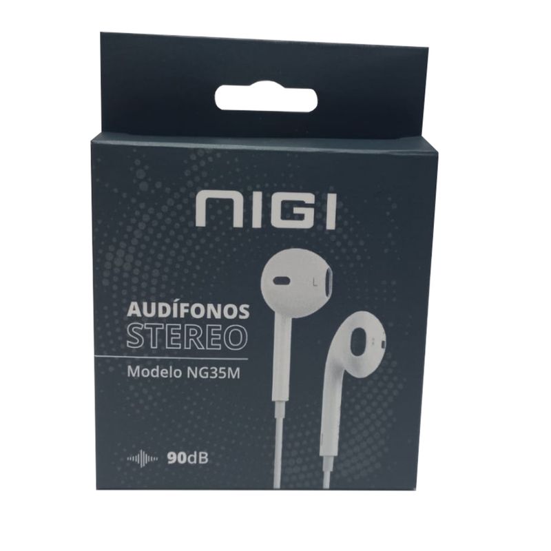 NIGI - Combo x 2 Audífonos manos libres Stereo NIGI3.5 con micrófono