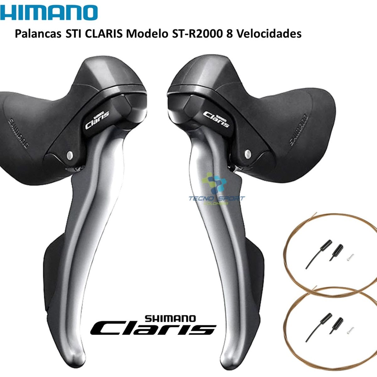 SHIMANO - Manillar Shimano Ergopower Claris R2000 8v Palancas Sti Ruta