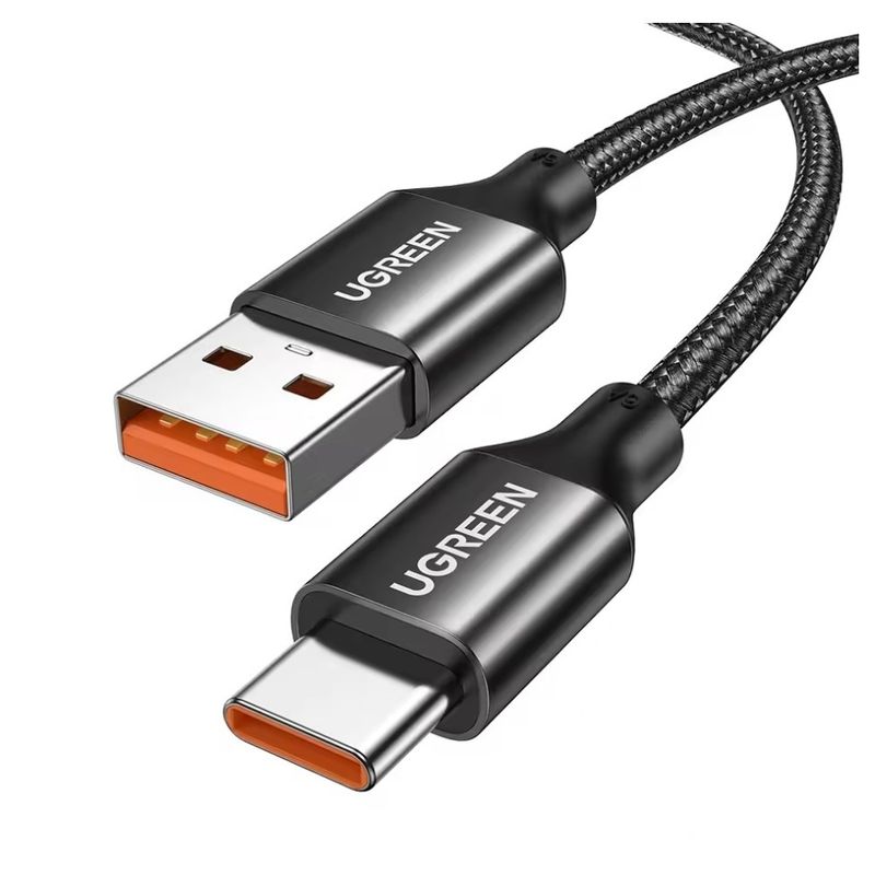 UGREEN - Cable Cargador USB-A a USB-C Súper Carga Rápida 6A 100W 1m