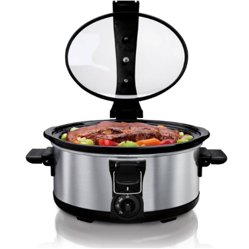 HAMILTON BEACH - Olla de Lenta Cocción Hamilton Beach ® 5.7 Litros, Plata