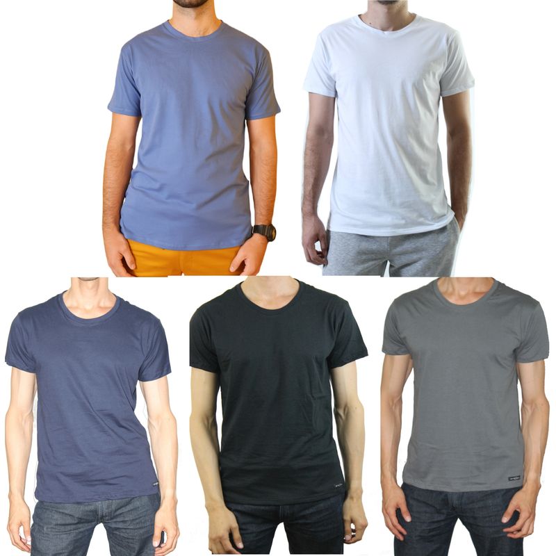 ARANZAZU - Pack de 5 camisetas slim fit en algodón