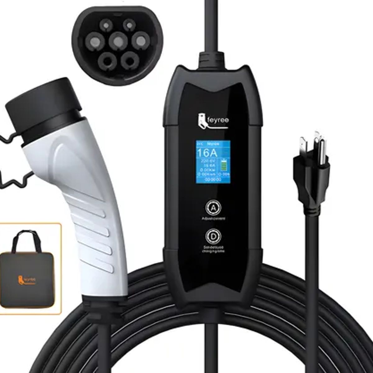 GENERICO - CARGADOR PARA CARRO ELECTRICO CARGA TIPO 2