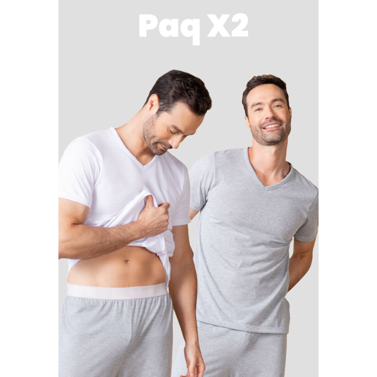 FORMAS INTIMAS - Camiseta Paq X2 Hombre Bicolor Fi 110765