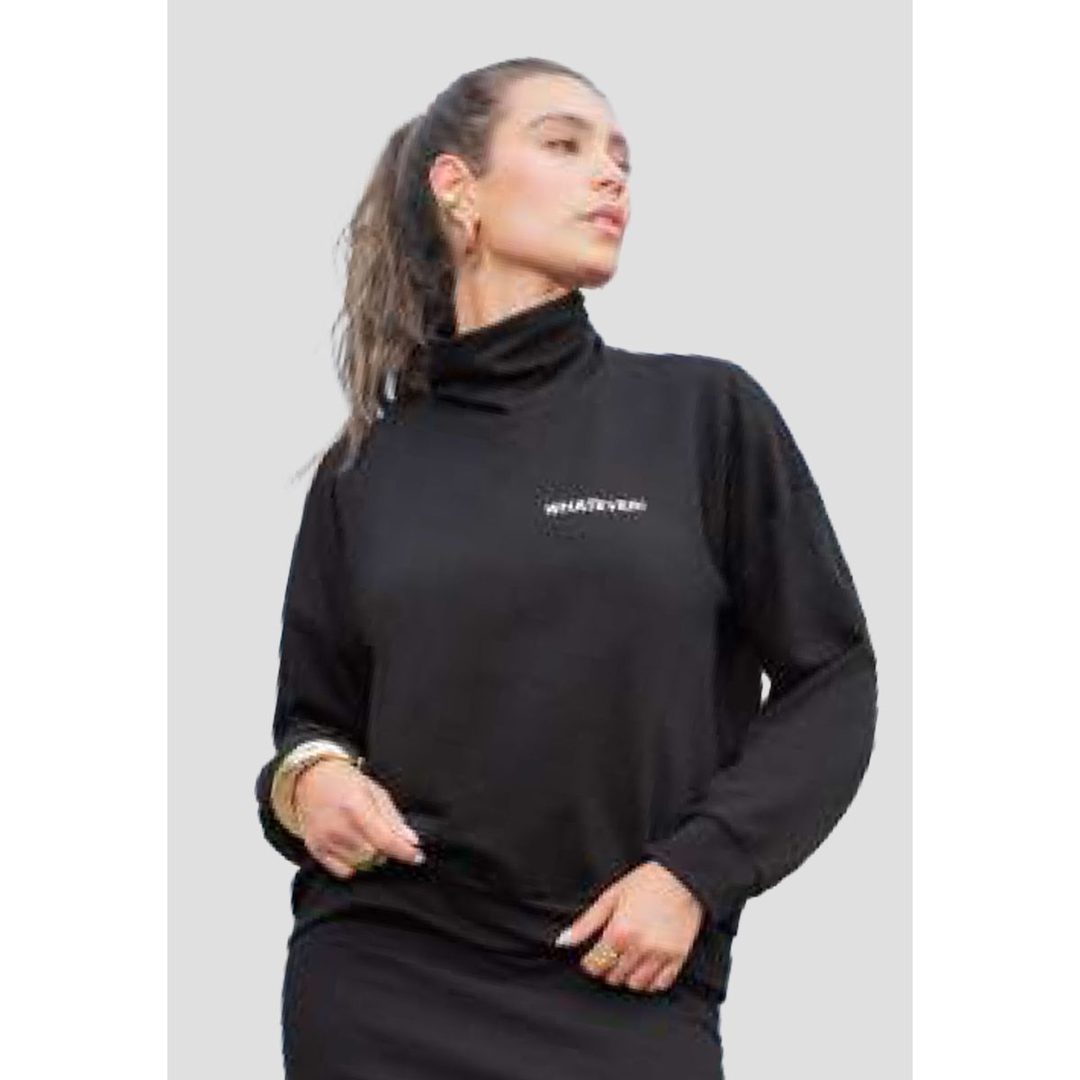 ATYPICAL - Buzo Mujer Negro Atypical 111950