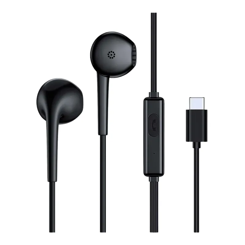 DANKI - Auriculares Alambricos Boton Multifuncion Conexion Tipo C Resistentes