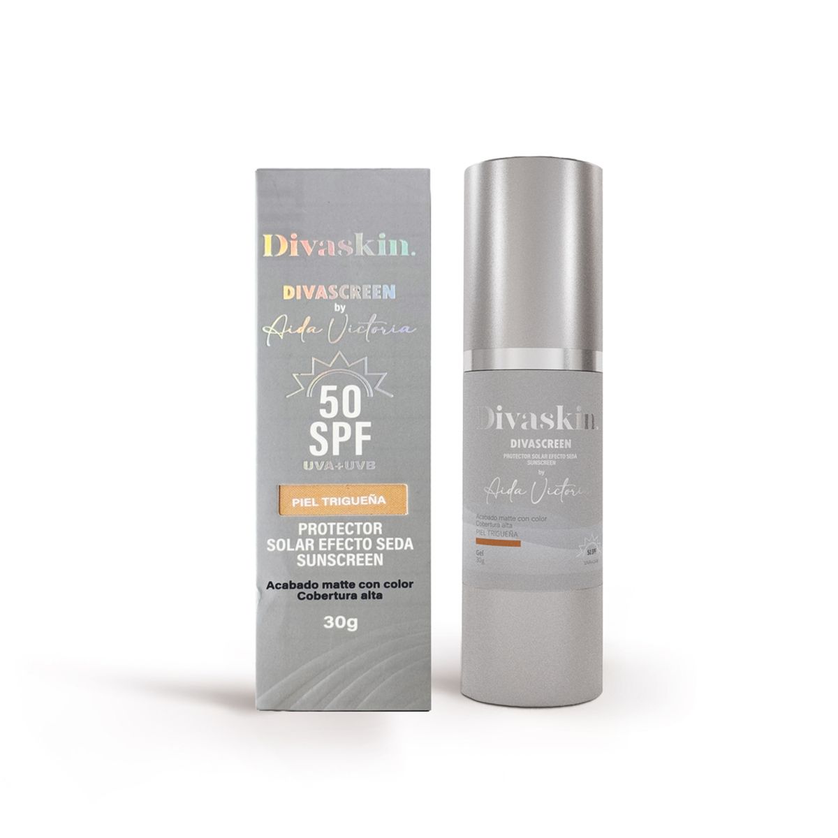 DIVASKIN - Protector Solar Divascreen Spf 50 Con Color Trigueño X 30 Ml