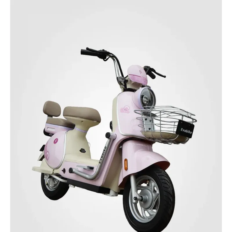 EVOBIKE - Bicicleta Eléctrica REINA 45kmh color ROSADA 350W