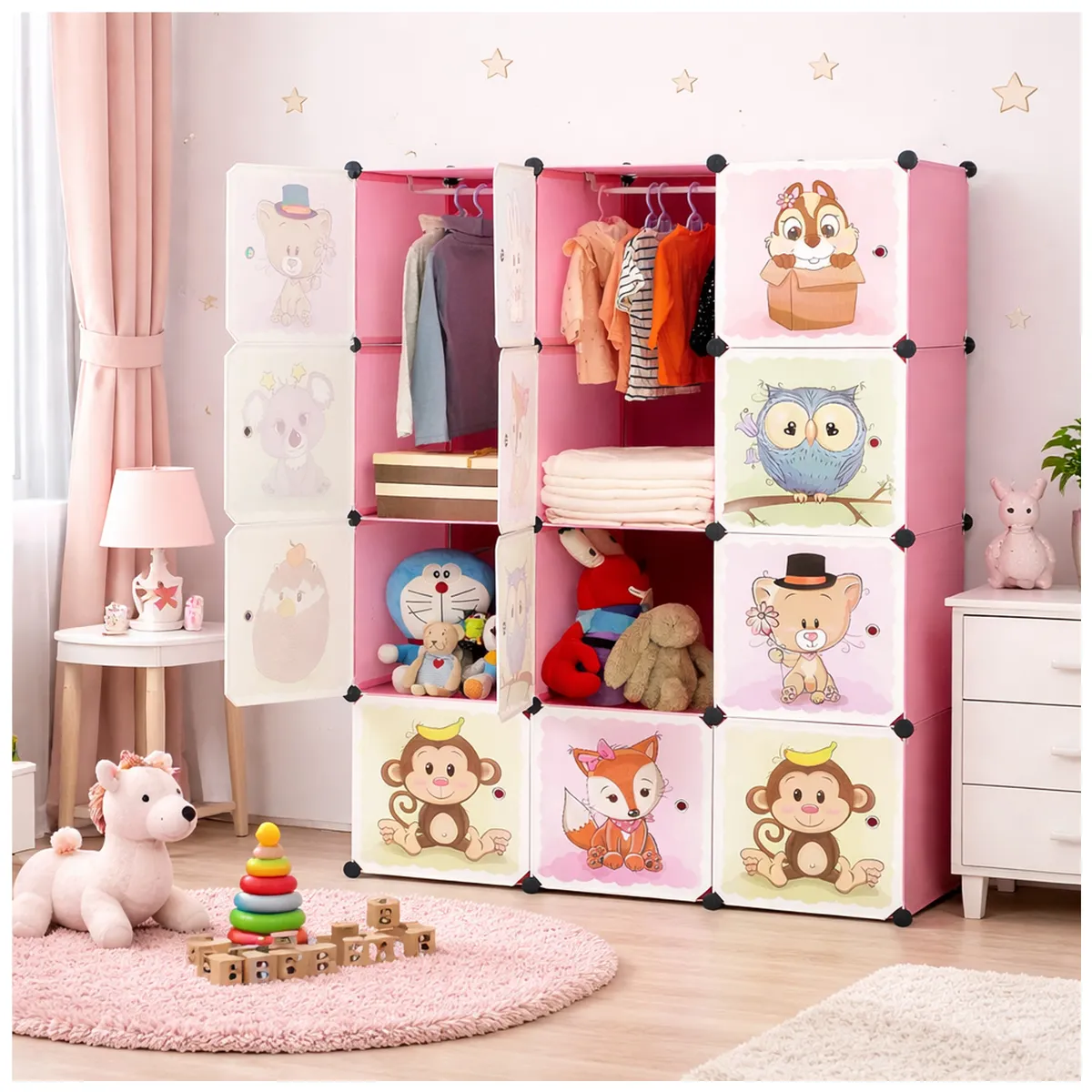 ONE PIXEL - Armario Closet De Niños Multifuncional Grande Infantil