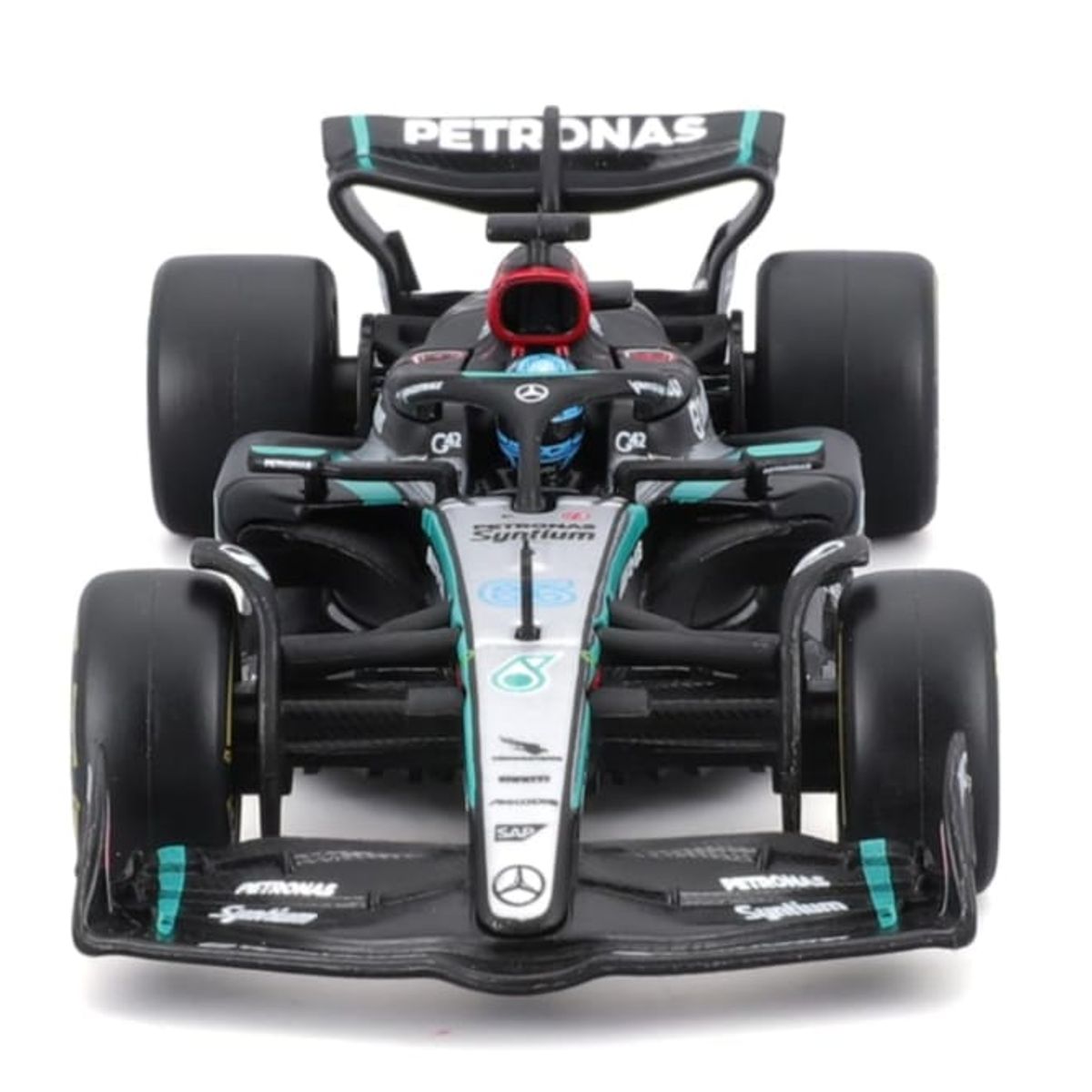 BURAGO - Carro F1  RUSSELL 63 mercedes  F1W15  (2024)   Caja Acrílico 143 COLECCIÓN
