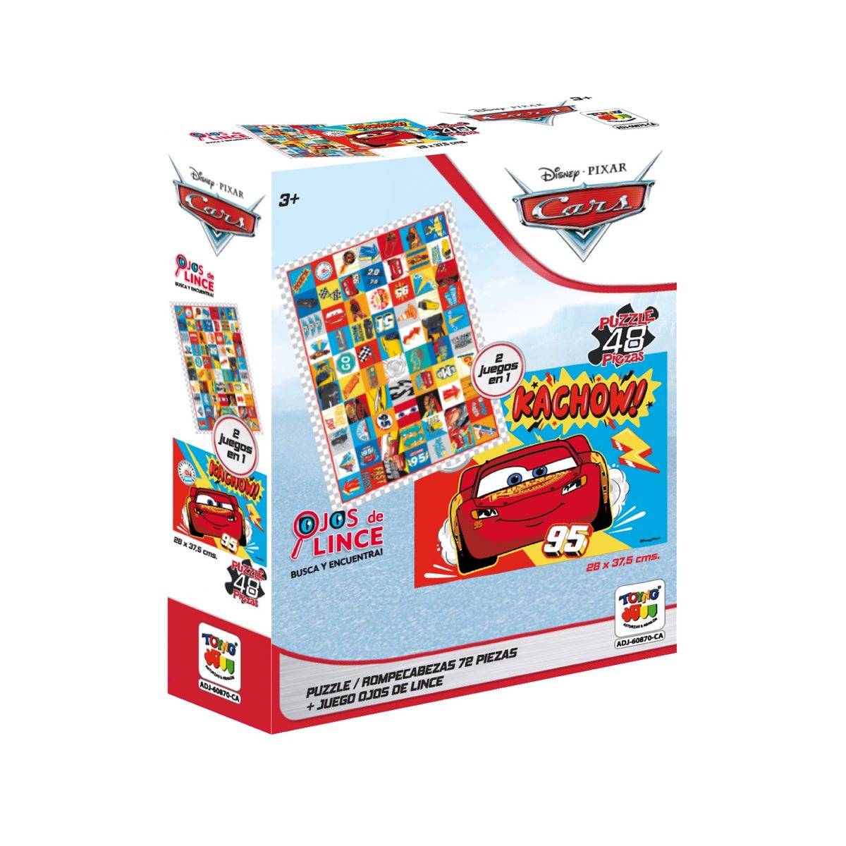 CARS - JUEGOS DE MESA 2 EN 1 48 + OJOS DE LINCE 70 PZ CARS