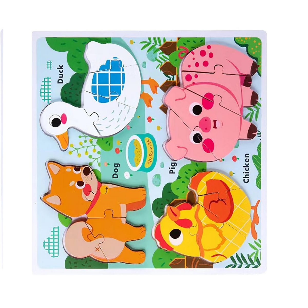 GENERICO - Juego Tablero Encastre Figuras Multicolor Desarrollo Motriz