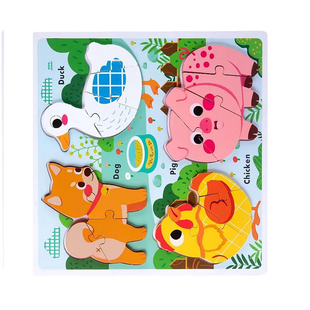 GENERICO - Juego Tablero Encastre Figuras Multicolor Desarrollo Motriz