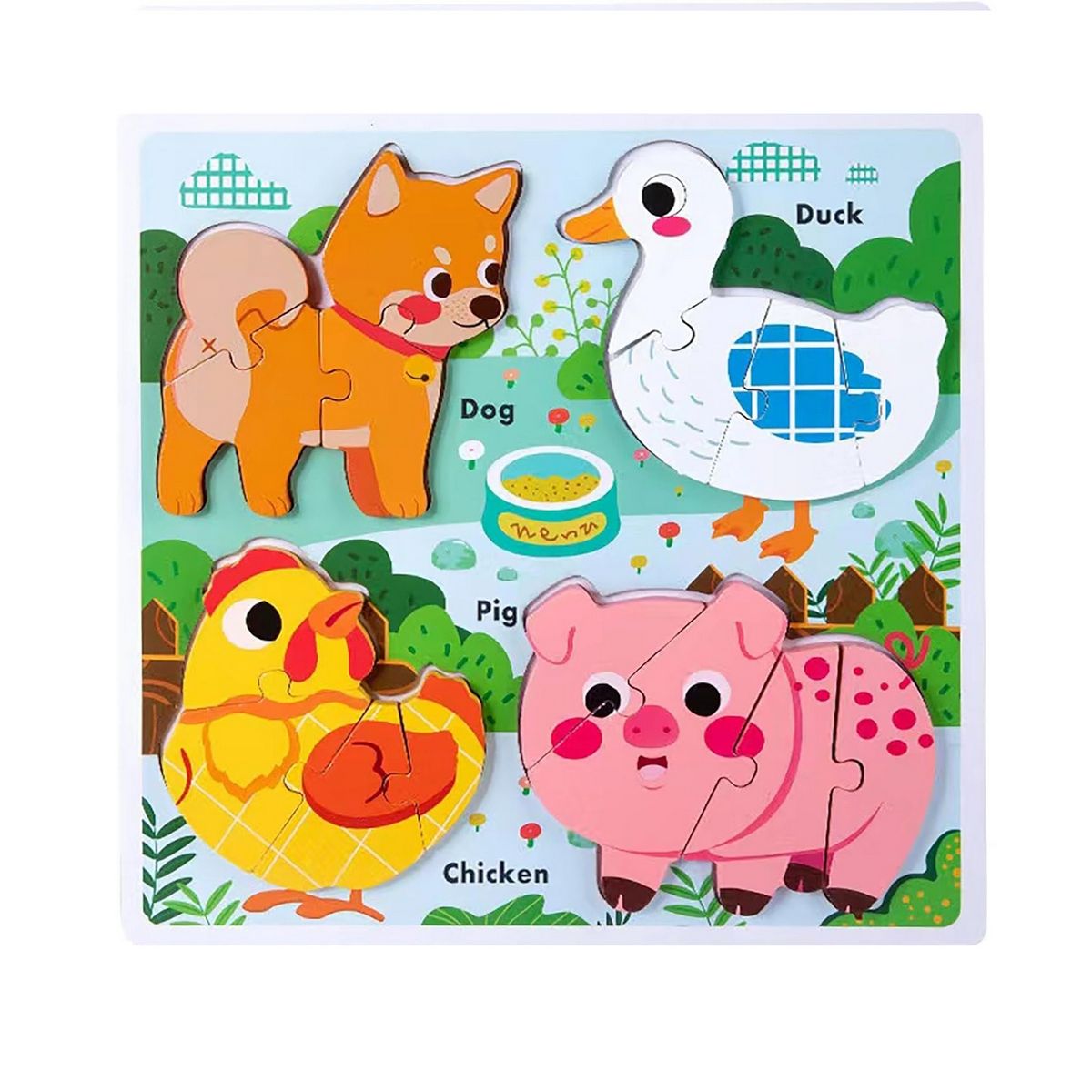 GENERICO - Juego Tablero Encastre Figuras Multicolor Desarrollo Motriz