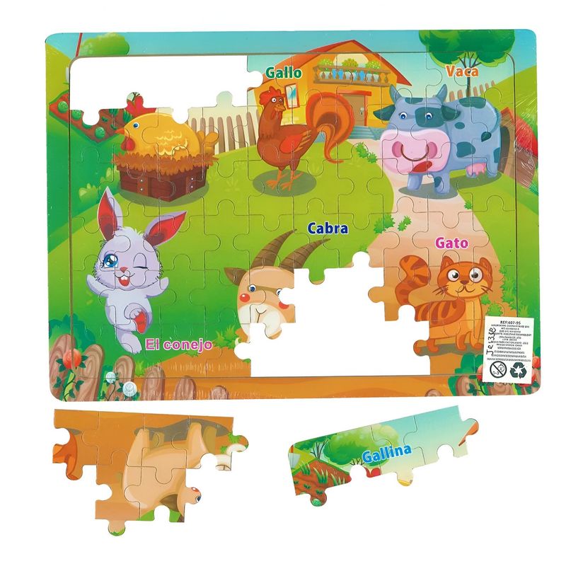 GENERICO - Rompecabezas De Madera Juguete Interactivo Aprendizaje Niños