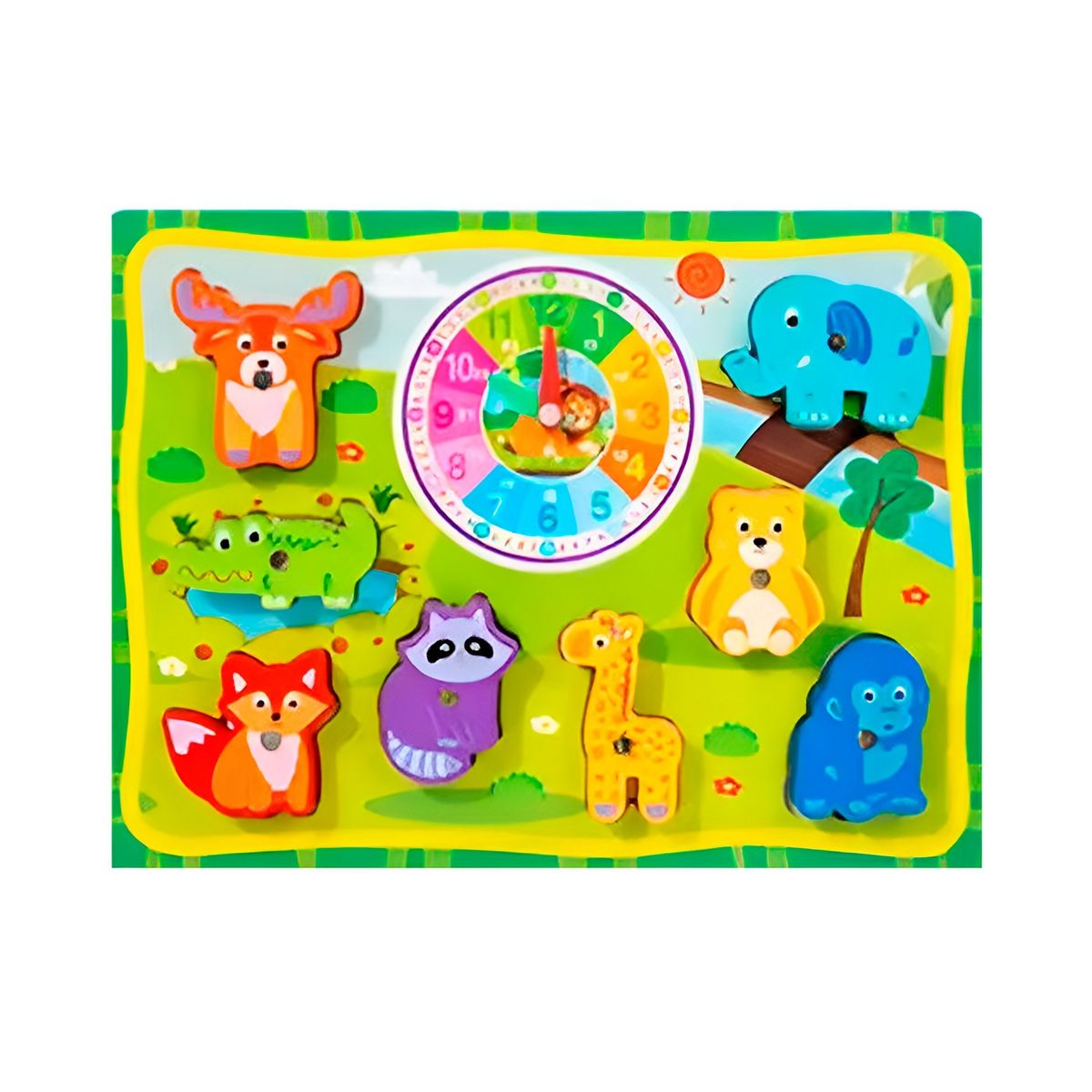 GENERICO - Juego De Madera 2 En 1 Pesca Didactico Figura Y Tablero