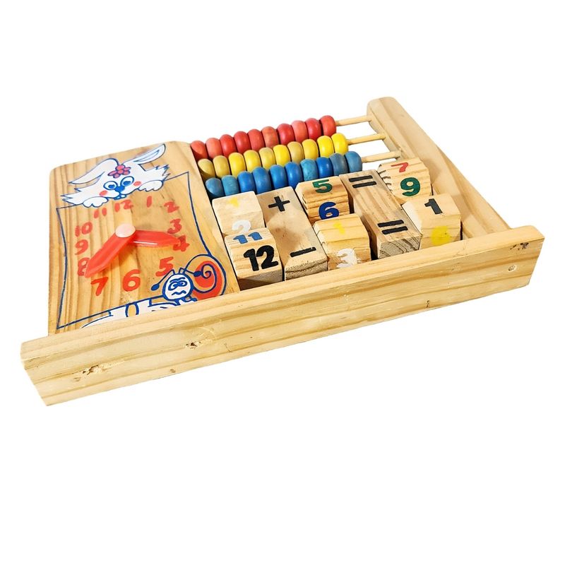 GENERICO - Abaco Juego De Madera Operaciones Matematica Aprendizaje
