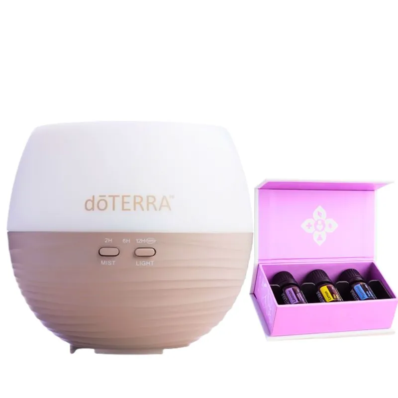 GENERICO - Difusor Pétalo de doTERRA + kit de Aceites Esenciales - Original