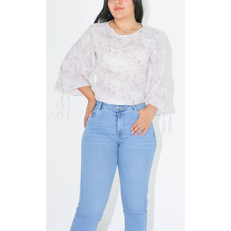 L Y H - Blusa Para Mujer Manga 34 Café Marca L&H Ref 8E412044