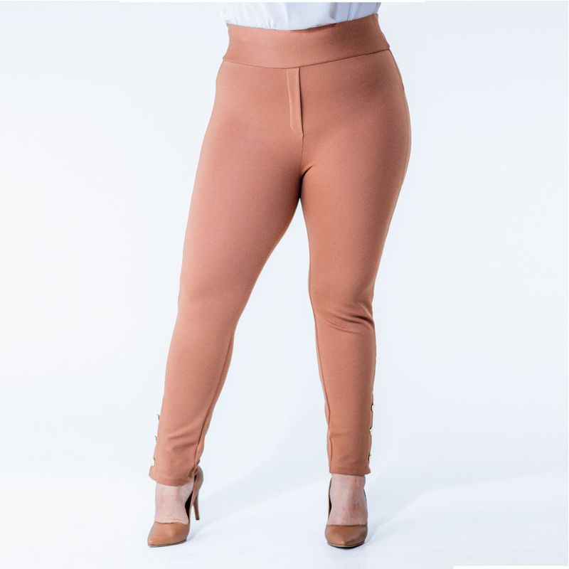 L Y H - Leggins Para Mujer Khaki Oscuro Marca L&H Ref 1F623015