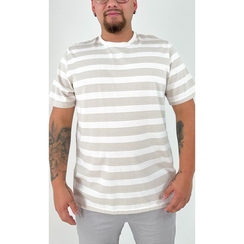 L Y H - T-Shirt Para Hombre Beige Marca L&H Ref 4K109071