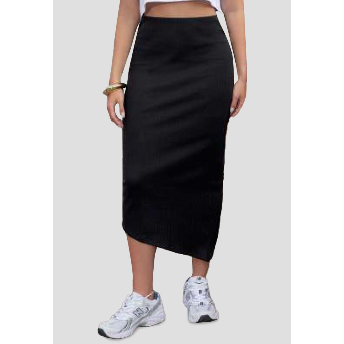 ATYPICAL - Falda Larga Mujer Negro Atypical 111949