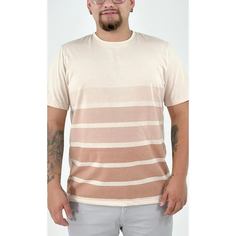 L Y H - T-Shirt Para Hombre Beige Marca L&H Ref 4K109105