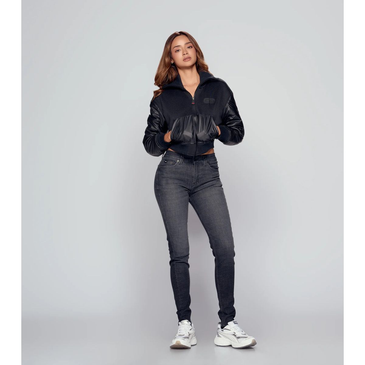 GAS EVOLUTION JEANS - Jean Para Mujer Gris Gas