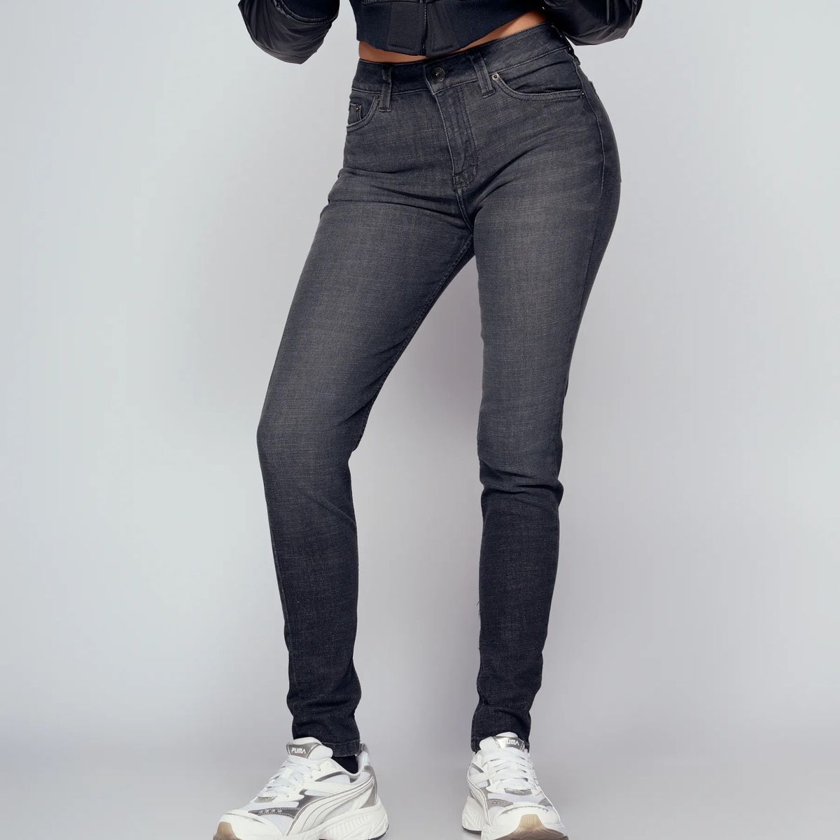 GAS EVOLUTION JEANS - Jean Para Mujer Gris Gas